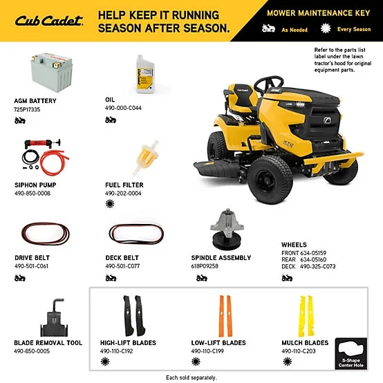 Cub Cadet 46 in. 22 HP Gas-Powered Enduro Series Riding Lawn Mower, Kohler Engine - Image 5