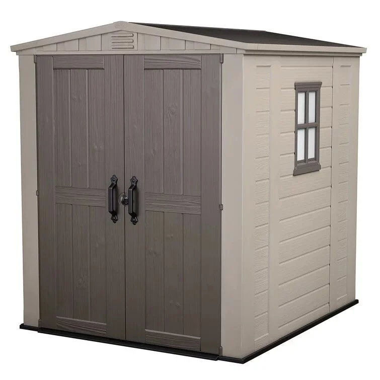 Factor 6 x 6 FT Strong Storage Shed Made Of Extremely Durable Resin And Reinforced with Steel