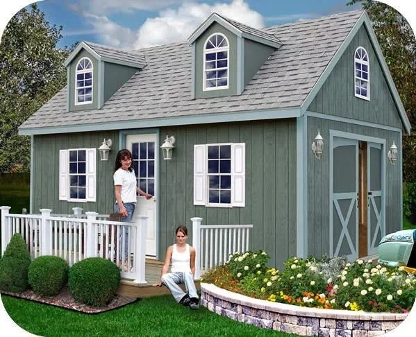 Best Barns Sheds & Storage Arlington 12' x 16' Wood Storage Shed Kit Installation Included